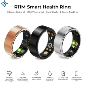 R11M Steel Fitness Tracker with App Control Sleep Monitoring IP68 Waterproof Remote Control for Android