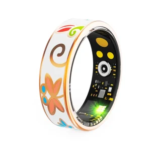 R18 Smart Ring Health Fitness Tracker Heart Rate Blood Oxygen Sleep Monitor IP68 Waterproof App Control for Men Women
