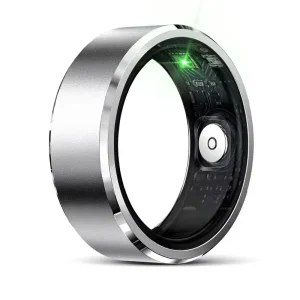 R5 Health Ring Natural Stone Heart Rate Blood Oxygen Sleep Tracking Fitness Step Counter