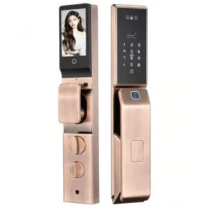 R90 Pro Waterproof Palm Vein Video Intercom Smart Lock 3D Facial Recognition Anti-Peeking Password Cloud Storage