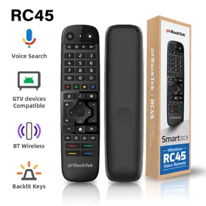 RC45 BT Wireless Voice Remote Infrared Learning Function Intelligent Tvbox Set-top Box TV Universal Remote Control