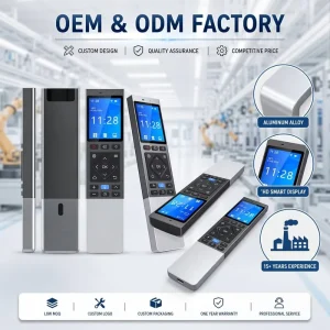 RCT4018 Metal Programmable Smart Remote – IR & BT, Customizable OEM/ODM Factory Price Low MOQ