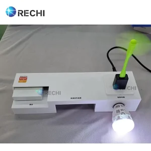 RECHI Counter Acrylic Smart Home System Product Retail Demo POS Display Stand for IOT Smart LED Light Bulb Smart Lock Socket