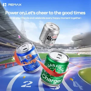 REMAX CA 30 45W GaN Foldable Fast Charger Set Dual Type C PD45W Tin Can Design 1.2M C C Cable Laptop Phone Charger