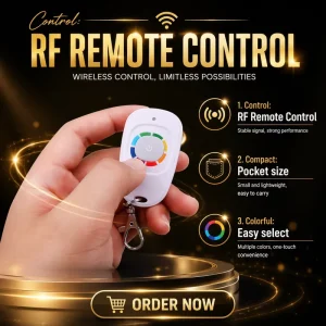 RF Wireless Remote Controller 433 MHz 1527 Code Transmitter Single Button Remote Control Start RF Remote Control for Gate