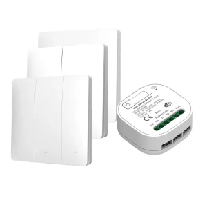 RF433 No Battery Wireless Switch with APP Control | IP44 Waterproof & Relay Memory | Home Automation (Smart Life)