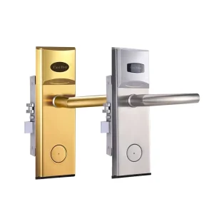 RFID Card Security Gate System Keyless Entry Safe Electric Handle Locking Wood Door Cylinders Smart Hotel Lock Cloud
