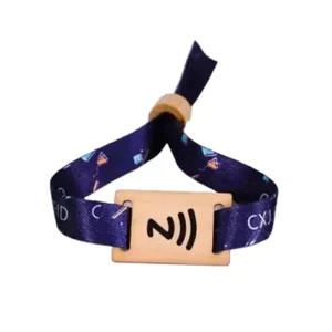 RFID Woven Wristband NFC Fabric Bracelet Disposable for Access Control & Ticketing
