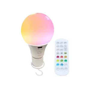 RGB Remote-Controlled Touch-Switch Smart Rechargeable Light Bulb