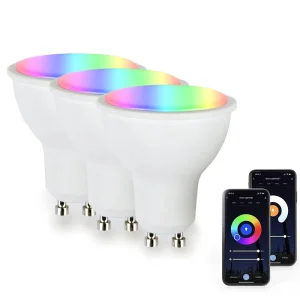 Tuya Smart Wireless RGB + CCT 5W LED Bulb, Alexa and Google Home Compatible, GU10 Spotlight