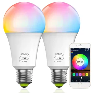 RGB Control Lamp B22 E26 E27 9w 10w WiFi Connection Led Smart Bulb