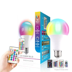 Most Popular Smart RGB LED Bulb, Multicolor, E27, 3W/5W/9W/10W/15W RGB LED Bulb, LED Lamp
