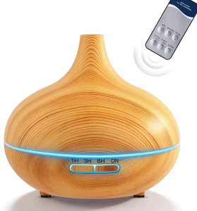 RGB Light Smart Essential Oil Diffuser 500ML Electric Aroma Diffuser 12W Ultrasonic Aromatherapy Diffuser Mist Humidifier
