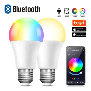 High-CRI Smart RGB WiFi-Controlled LED Bulb, Multicolor, Compatible with Google Assistant