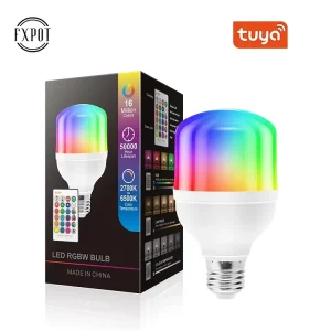 Low-Price Smart LED Household Bulb, RGB Dimmable, 9W/12W/15W, Remote Control, E27