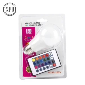 Chinese Supplier New Design Remote-Controlled Dimmable RGB Multicolor E27 B22 3W LED Smart Globe Bulb