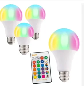 RGBW Smart LED Bulb 10W with E27 Base, PC Housing and Remote Control