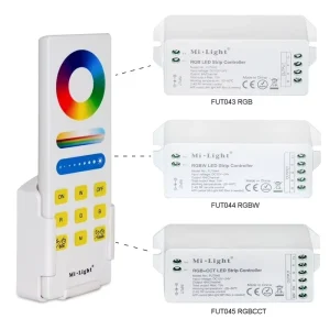 RGBW 2.4G RF RGBW Smart LED Remote Control System FUT044A 15A Led Controller Dimmer for Led Light Strip Light