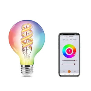New RGB Color Smart Voice-Controlled Wi-Fi 6W LED Filament Bulb