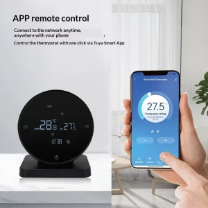RKHK Digital Touch Screen Thermostat WiFi Tuya Battery Operated Gas Boiler Floor Heating Living Room Apartment