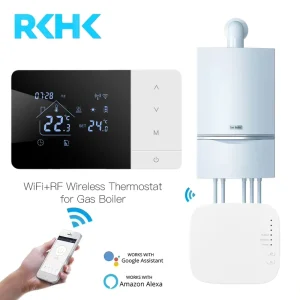 RKHK Underfloor Heating Thermostat WiFi Programmable Energy Saving Heating Cooling Control CE RoHS Certified