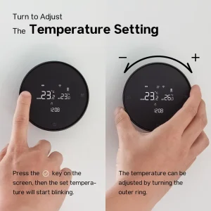 RKHK WiFi Boiler Thermostat IR Remote Daily Programmable CE RED RoHS Certified 3A Load Underfloor Heating