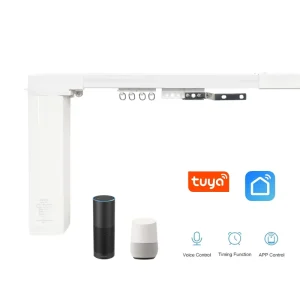RS485 RF433 WiFi Zigbee Smart Curtain Motor, Remote Control, Automatic Electric Curtain Opener for Smart Home