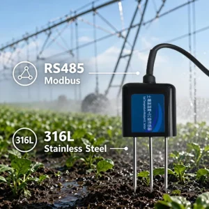 RS485 Soil Moisture and Temperature Sensor Soil Humidity Detector for Smart Agriculture Greenhouse Irrigation Farming