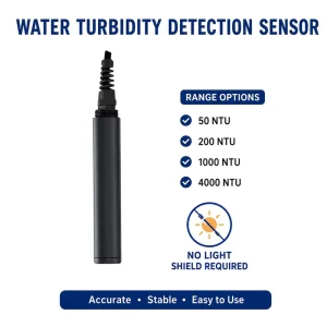 RS485 Water Turbidity Sensor 50ntu 200ntu 1000ntu 4000Ntu Online Turbidity Sensor with Rs485 No Need to Avoid Light