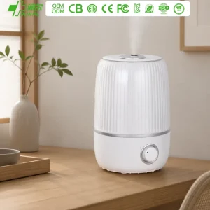 RUNAL 4 Liter Quiet Electric Top Fill Desktop Cool Mist Large Ultrasonic Negative Ion Plastic Humidifier for Bedroom