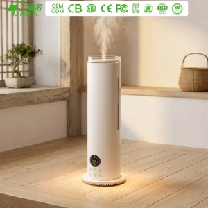 RUNAL 5.6L Big Capacity Modern Tall Tower Shape Cold Mist Ultrasonic Air Humidifier With Night Light for Large Room