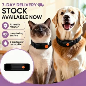 Ready to Ship AI Health Monitor Pet GPS Tracker 7 Day Delivery GSM Electronic Fence Smart Dog Cat Activity Tracker Stock