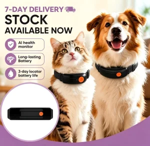 Ready to Ship IP67 Waterproof GPS Pet Tracker Smart Dog Cat Tracking Device GSM Electronic Fence Activity Monitor Fast Delivery