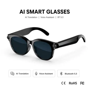 Real Time AI Translation Smart Glasses Voice Translator 40+ Languages IPX4 Waterproof 3-Day Battery Wearable Importers