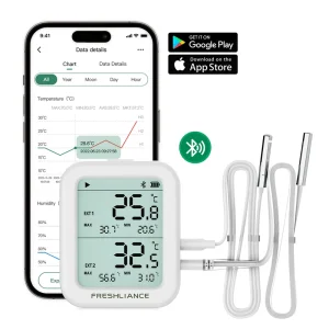 Real Time Data Logger Smart IoT Device Ble Bluetooth Temperature Sensor Beacon for Cold Chain