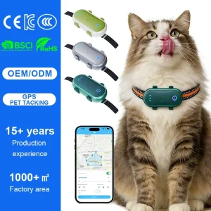 Real Time Positioning Anti Lost Alert Navigation Led Wireless Pet Gps tracker Animal Collar