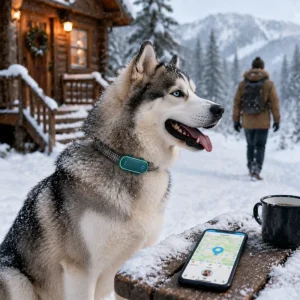 Real Time Positioning Sleep Monitoring LED Indicator WiFi Positioning Large Capacity Battery Custom Color GPS Dog Collar