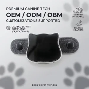 Real Time Tracking Pet GPS Tracker IP65 Waterproof One Tap App Search Historical Route Playback Global Smart Locator for Dog Cat