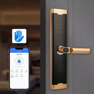Real Videos Indoor Password Smart Wooden Door Lock TT Lock Smart Door Lock for Home Hotel Apartments Office