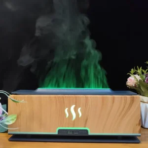 Realistic Flame Effect Aroma Diffuser Supplier 200ml Water Shortage Protection Essential Oil Diffuser for Home Bedroom with Ce
