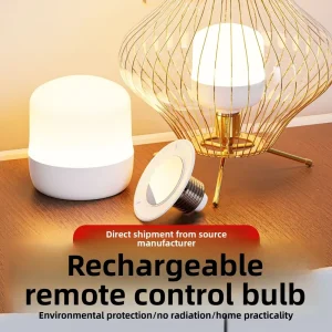 Rechargeable LED Bulb 15 RGB Color E27 Socket Detachable Magnetic-suction Design Touch Control Remote Timer Emergency Lamp