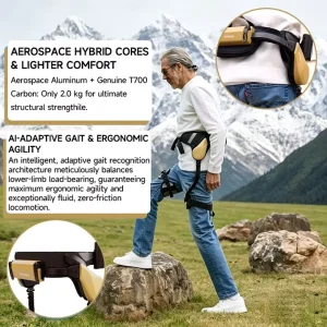 Rechargeable Multi-Tool Smart Exoskeleton Assist Device with Foldable Design for Comfortable Walking