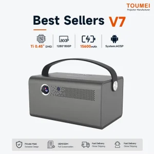 Rechargeable Projector Factory Offset Full Screen DLP Projector 3D Auto Focus DLP Portable Outdoor Projector Supplier