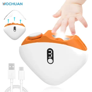 Rechargeable Smart Automatic Pedicure Finger Nail Trimmer Cutter Safe Painless Baby Adults Electric Nail Clipper