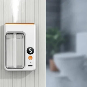 Rechargeable Smart Cool Mist air Humidifier 50ML Wall Mounted Essential Oil Diffuser 5 Speed Bathroom Automatic Aroma Diffuser