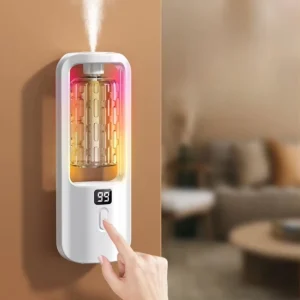 Rechargeable Ultrasonic Aroma Diffuser Display Automatic Spray Wall Mounted Essential Oil Aromatherapy Machine