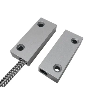 Reed Switch Sensor 5C 52 Home Security System Magnetic Sensor With Armored Cable Metal Door Contacts Magnetic Position Sensor