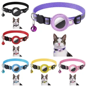 Reflective Pet Collar with Protective Case for Smart Tracker Anti lost Locator