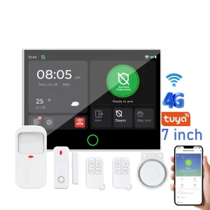 Regis RGS 109 7 Inch Home Alarm System Wireless WiFi 4G GSM Tuya Smart Security Protection Kit Portable ABS 115dB Louder Siren
