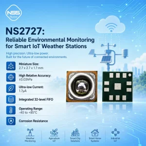 Reliable Barometric Pressure and Temperature Sensor for Smart IoT Weather Stations
